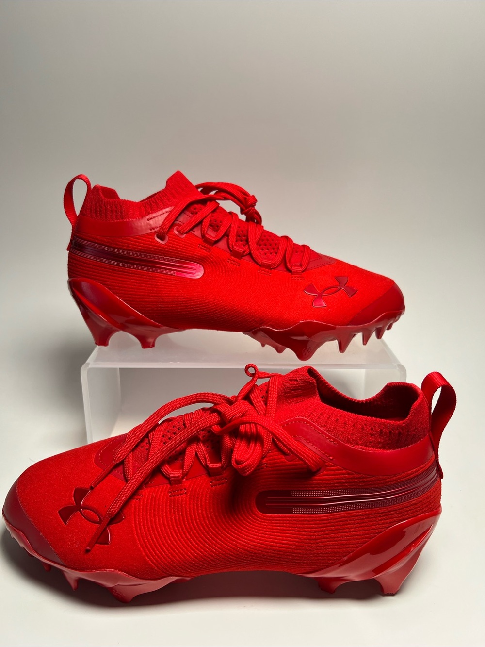 Under Armour Spotlight Suede Pro MC Football Cleats Red 6000074-600 Mens Size 8